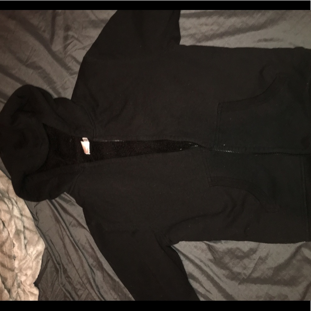 Black zip up sweater